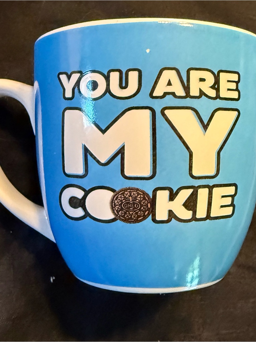 You Are My Cookie Blue Ceramic Mug